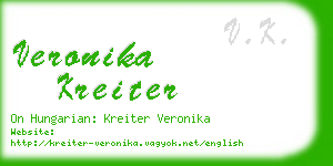 veronika kreiter business card